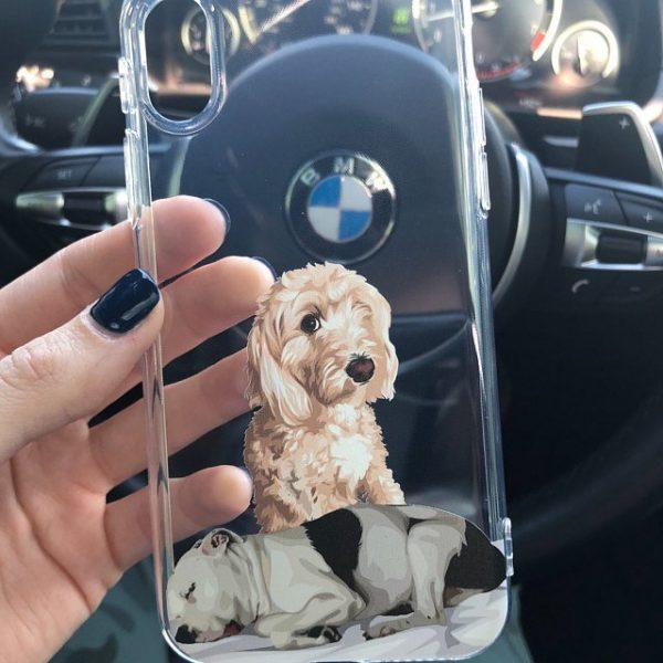 Custom dog phone case