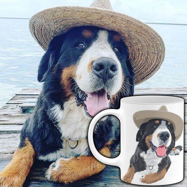 Custom Pet Portrait Mug mug North Legends 