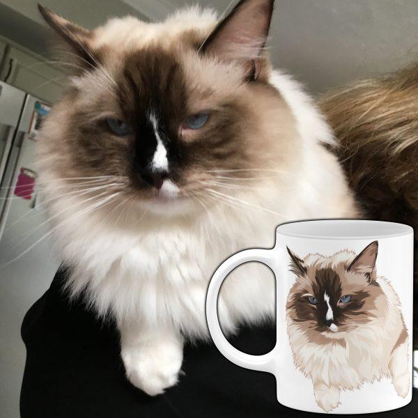 Custom Pet Portrait Mug mug North Legends 