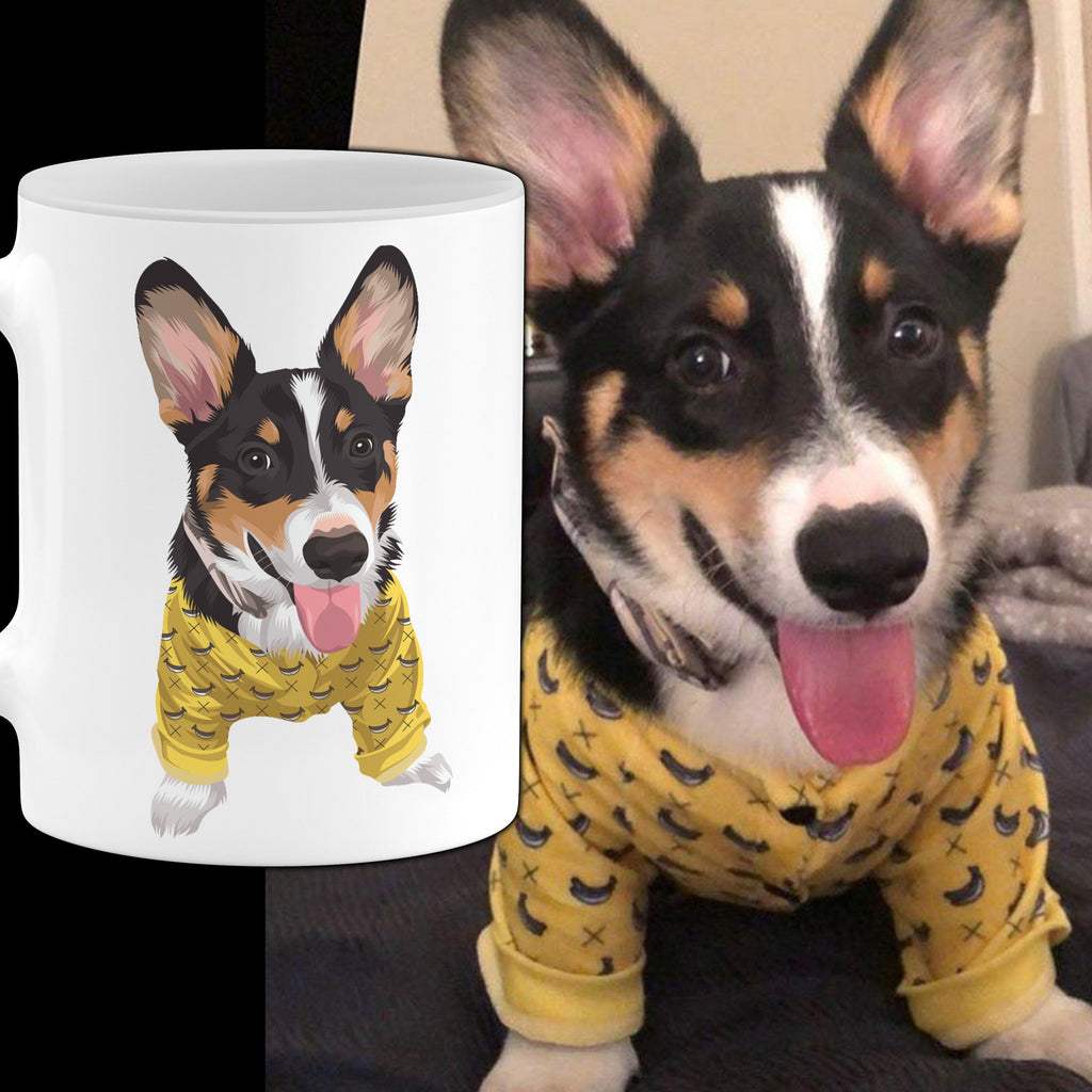 Custom Pet Portrait Mug mug North Legends 