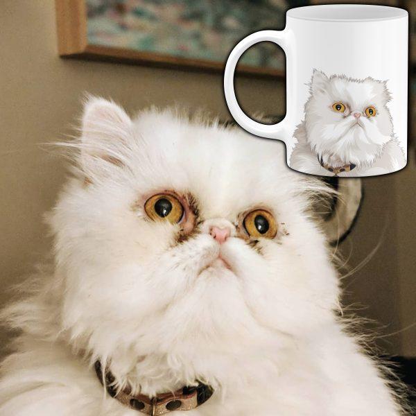 Custom Pet Portrait Mug mug North Legends 