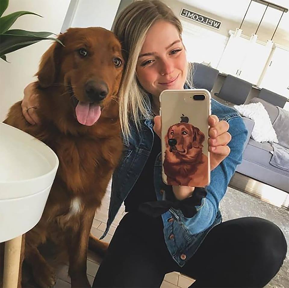 Custom dog phone case