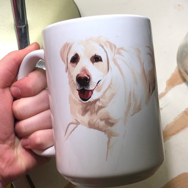 Tasse personnalisée de portrait d’animal de compagnie 